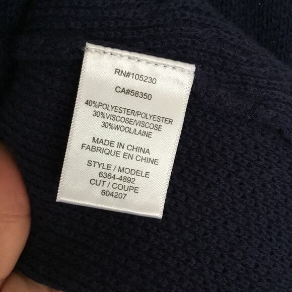 Soft Joie "Wren " Open Front Cardigan in Blue Peacoat - size S Wool Blend - Picture 8 of 8